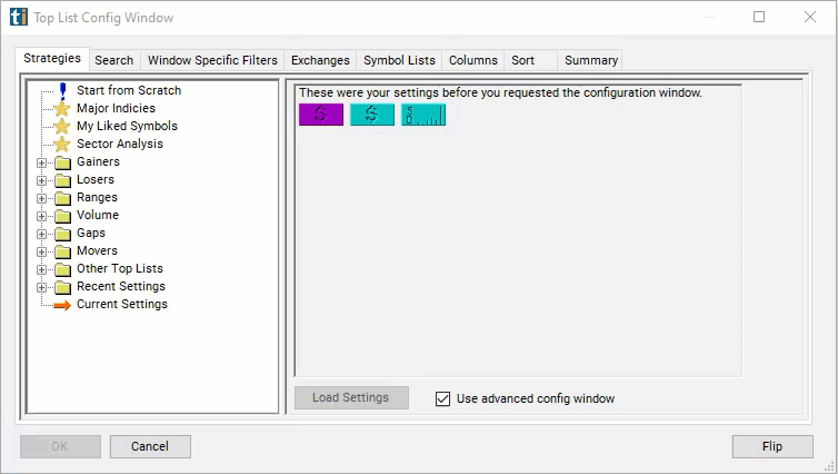 5 Day Range in Dollar Filter Settings